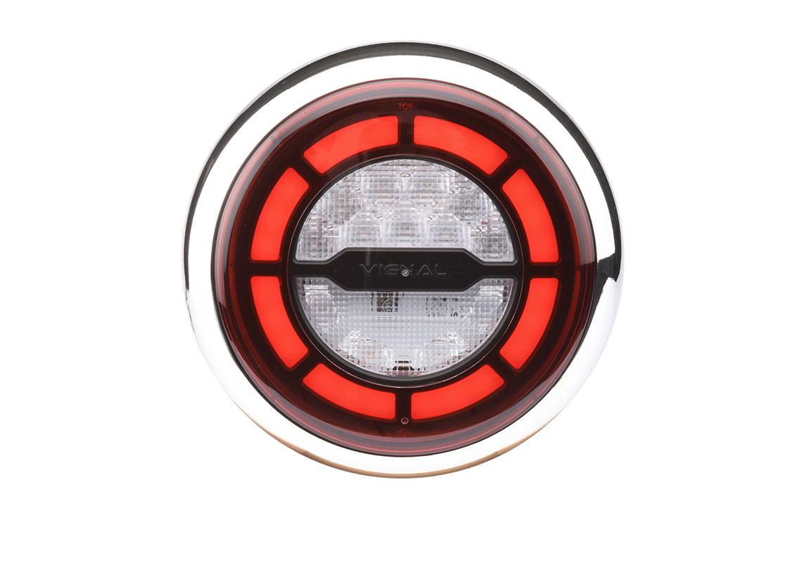 Rear lamp LED LCR19 BLACK VERSION - 24V, additional connectors